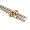 Tr8*8 trapezoidal lead screw 1500mm with anti-backlash brass nut