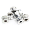 use 10mm 9mm width belt pulley with bearings passive wheel Palin wheel idler tensioner 2GT GT2 20 teeth bore size 3mm 4mm 5mm