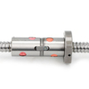 Chrome steel C7 grade 16mm diameter ball screw with double nut DFU1605