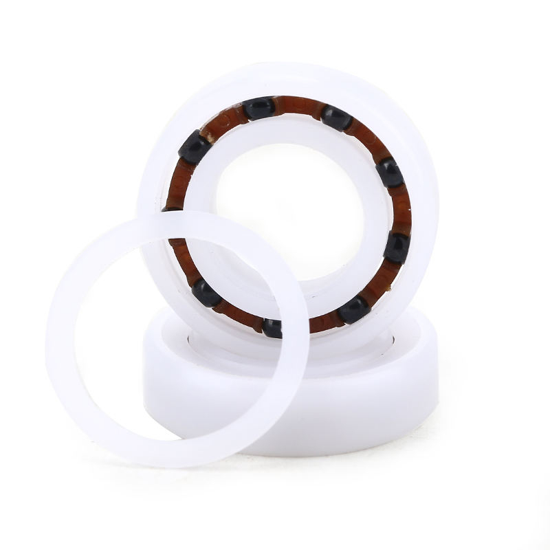 Plastic bearing Si3N4 ceramic balls 61800 2rs 6800 2rs POM bearing