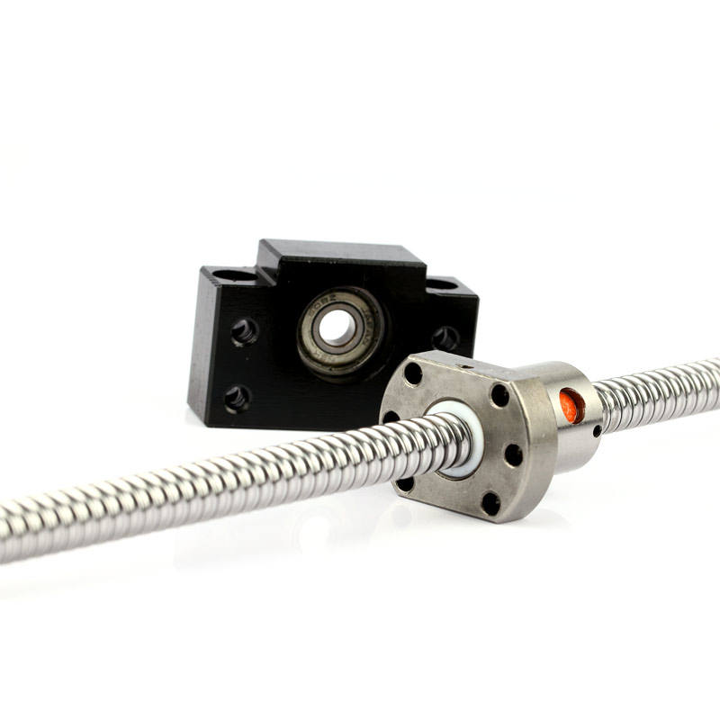 CNC parts C5 accuracy SFU2505 grinding ball spindle screw 25mm with ball nut