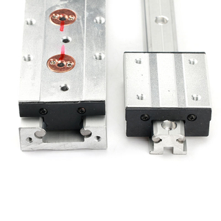 Silver Black Aluminum double rod 16mm dual-axis linear guide track roller slider bearing LGB16 4 6 wheels LGD16