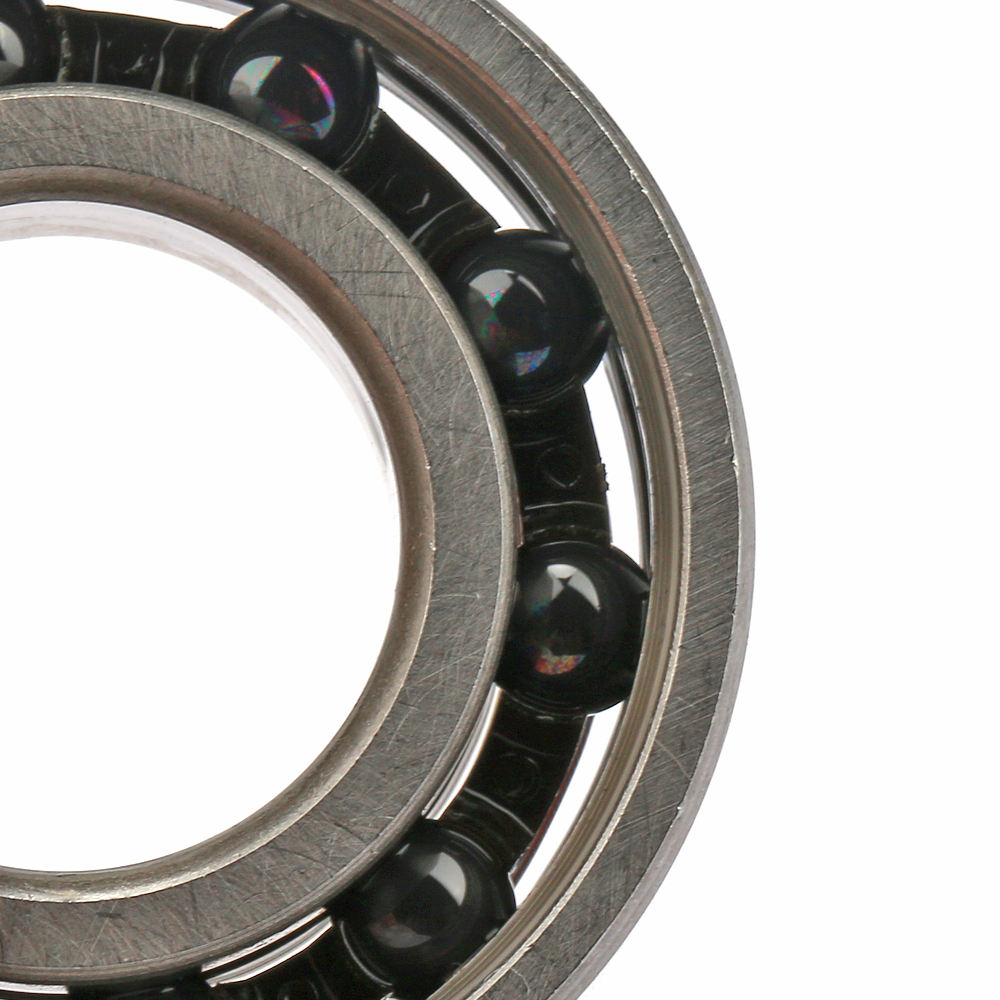 Chrome steel rings Si3N4 balls hybrid ceramic ball bearing 6003