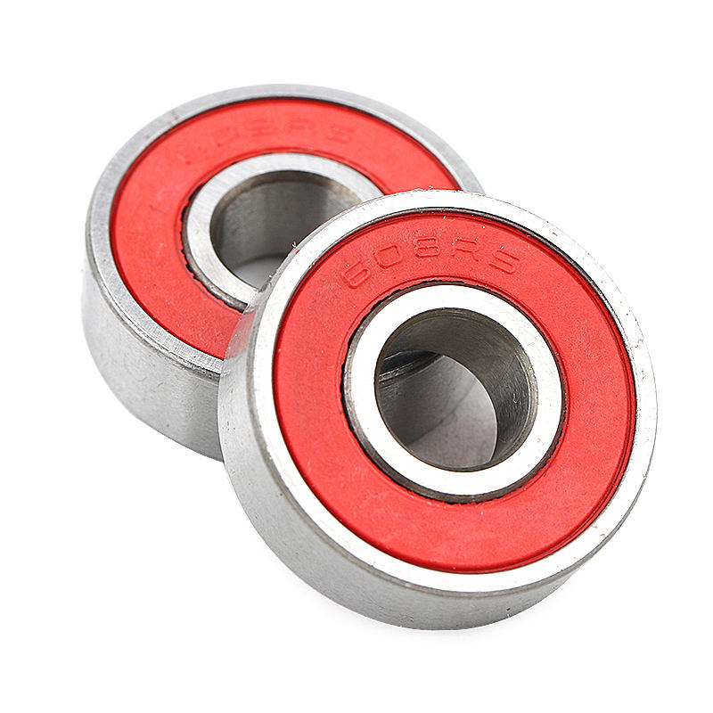 608rs bon china red ceramic good skateboard bearings 7 balls for skate