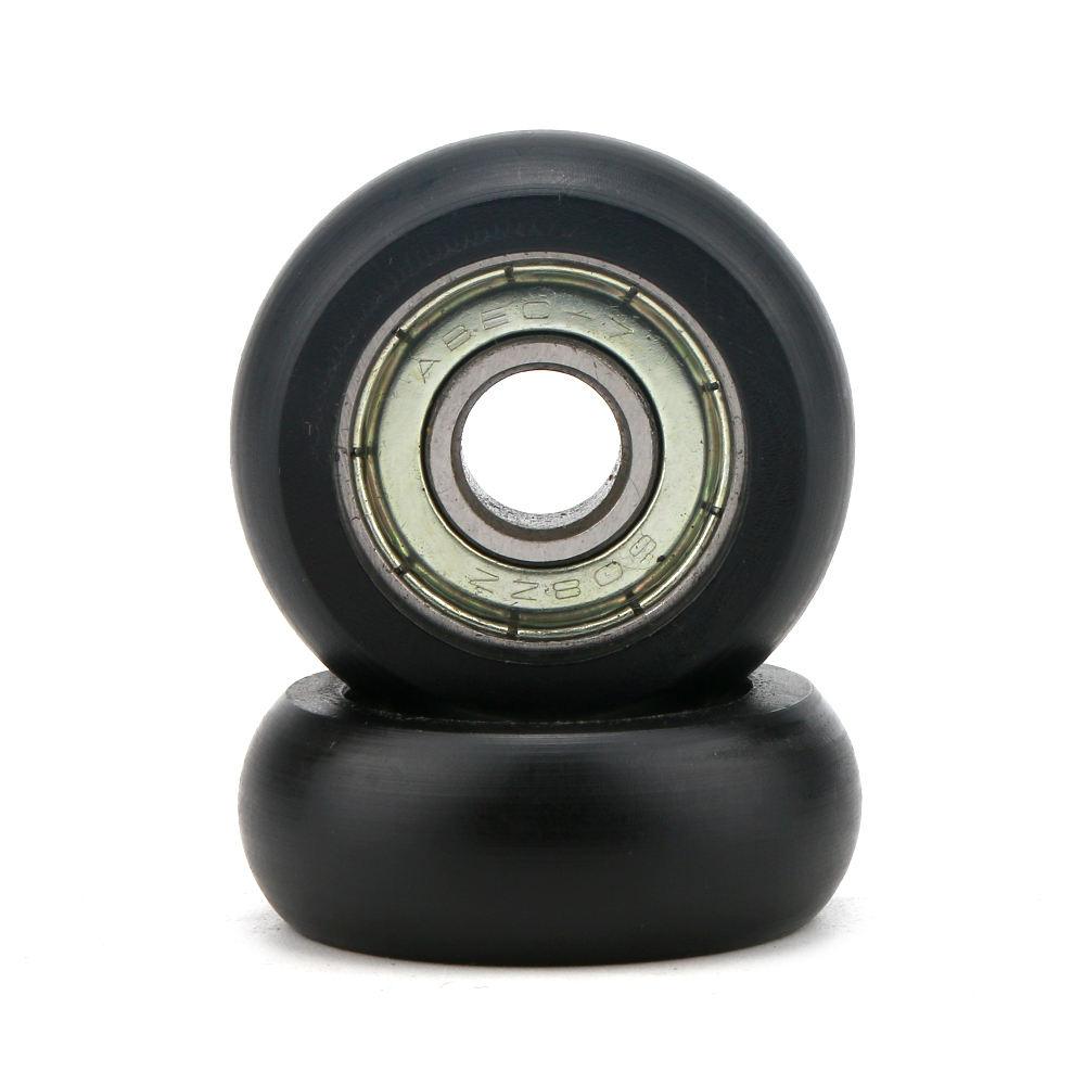 8*29*10mm nylon POM POM 608ZZ bearing steel roller small wheel plastic coated bearing moving pulley 608
