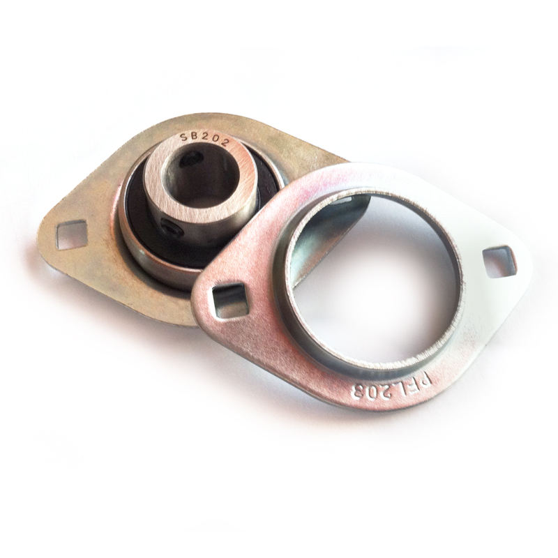 15mm diameter stamped oval 2 bolt flanged mounted bearings pillow block bearing SBPFL202