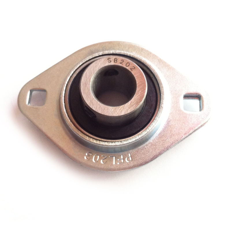 15mm diameter stamped oval 2 bolt flanged mounted bearings pillow block bearing SBPFL202