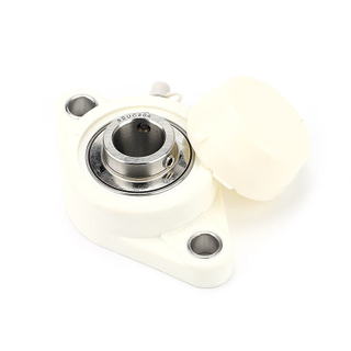 White plastic seat stainless steel bearing white plastic cover pillow block bearing SUCFL206-20