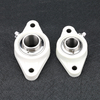White plastic seat stainless steel bearing white plastic cover pillow block bearing SUCFL206-20