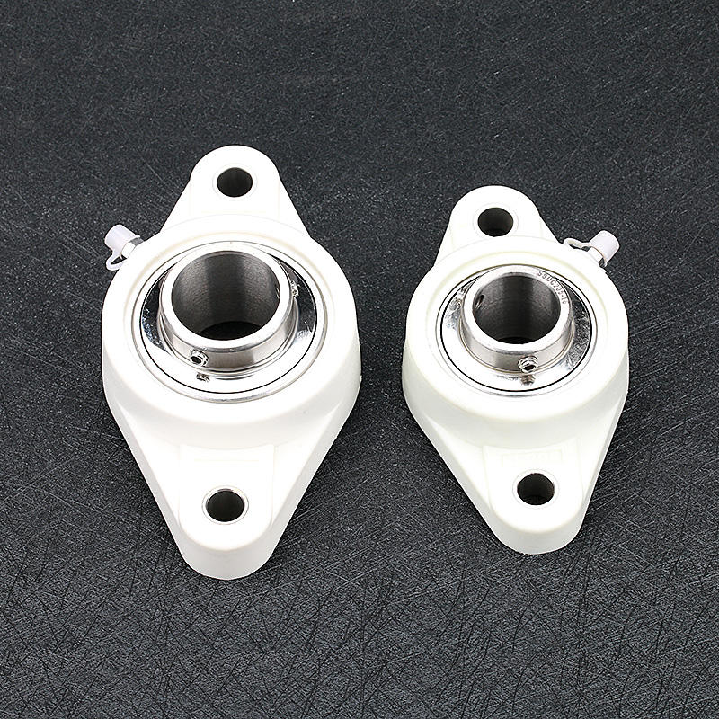 White plastic seat stainless steel bearing white plastic cover pillow block bearing SUCFL206-20