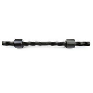 Tr18*4 carbon steel lead screw black oxidation with cylindrical iron nut