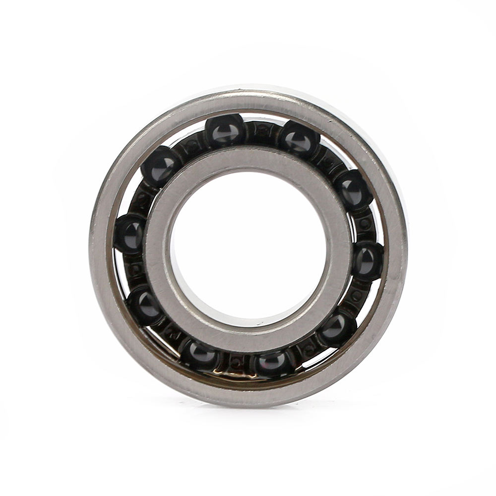 Chrome steel rings Si3N4 balls hybrid ceramic ball bearing 6003