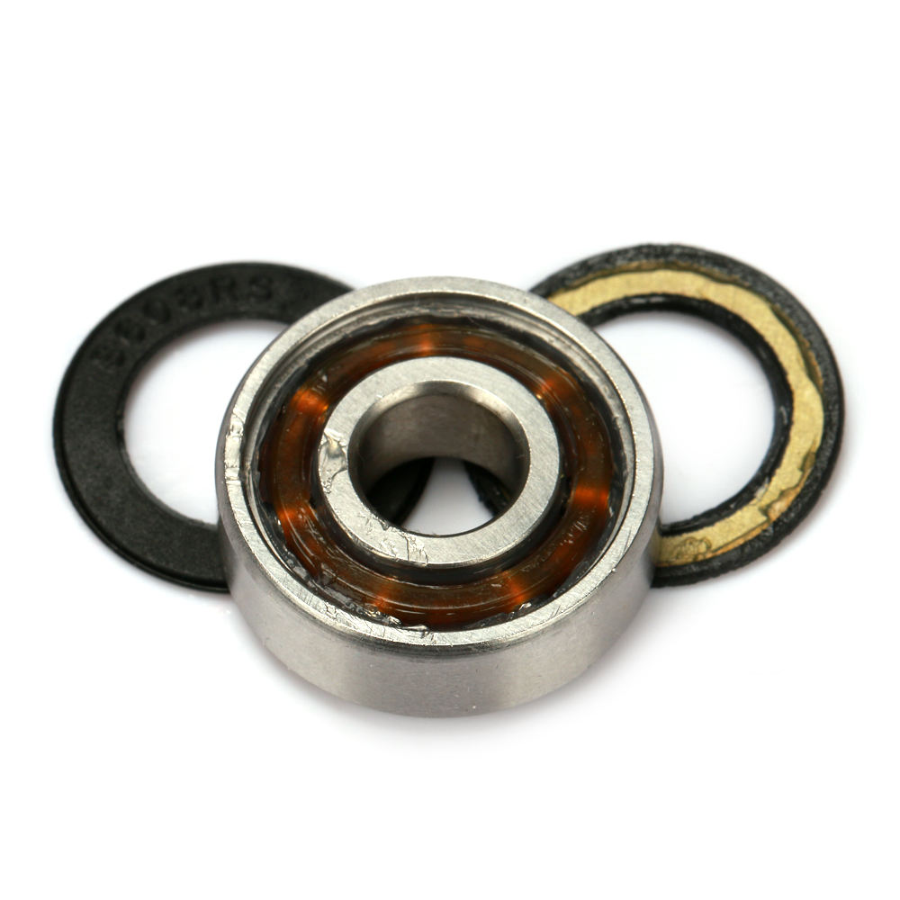 Nylon cage Customize ABEC3 ABEC7 8*22*7mm chrome steel skateboard ball bearing 608