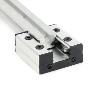 Customized length Silver Black double rod dual-axis linear guide track bearing LGB6-60L-4UU LGB6 100L-4UU 100L-6UU Wheel LGD6
