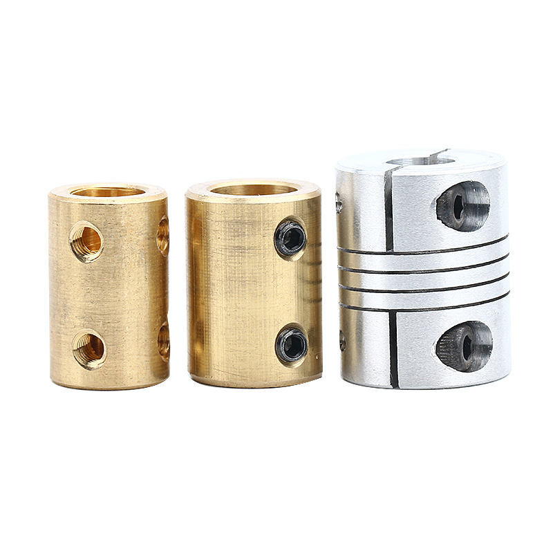 shaft bore size 4mm 5mm 6mm 7mm 8mm 10mm 12mm OD14mm OD16mm OD20 L22mm rigid Brass Copper coupling coupler