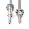 Chrome steel C7 grade 16mm diameter ball screw with double nut DFU1605