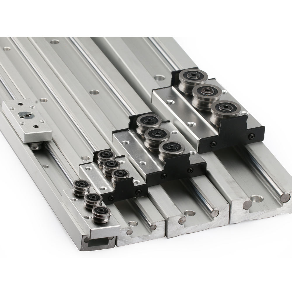 High-speed Mute Built-in Dual-axis Guide SGR20 SGB20-3/4/5 Wheel Linear Rail Block Bearing Nylon Cage Steel Cage OEM or YWS