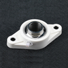 White plastic seat stainless steel bearing white plastic cover pillow block bearing SUCFL206-20