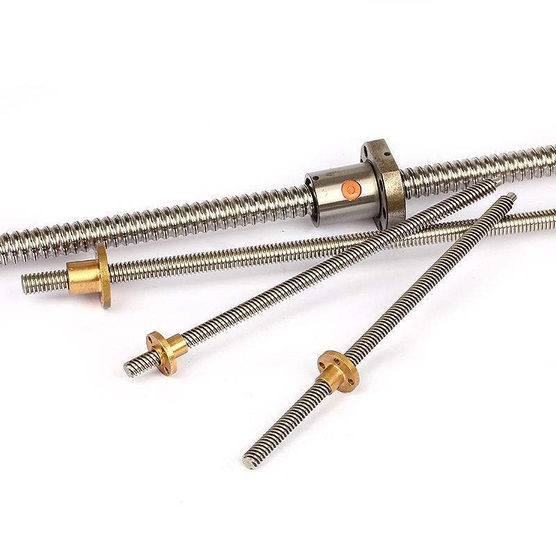 8mm lead trapezoidal screw 2mm lead one start Tr8x2 with brass nut