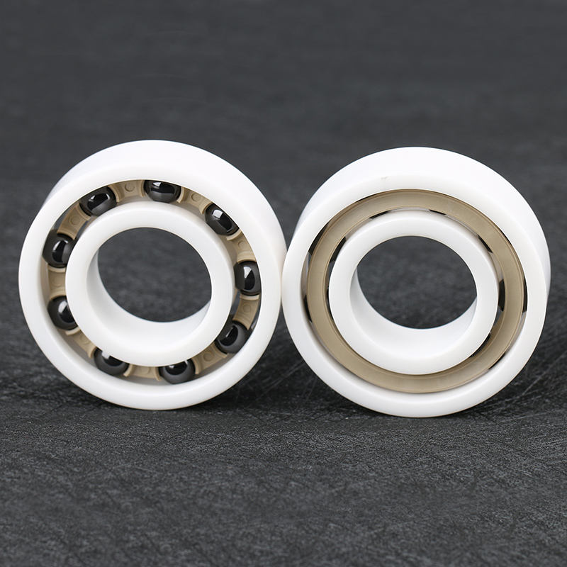 ZrO2 rings Si3N4 balls PEEK cage full ceramic ball bearing 6205