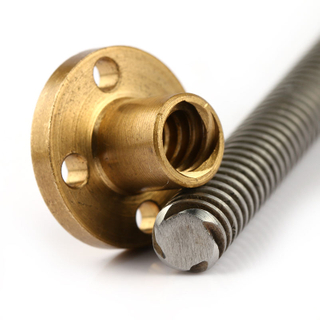 8mm Tr8x1Tr8x2 Tr8x4 Tr8x8 304 stainless steel lead Trapezoid screw use for 3D printer