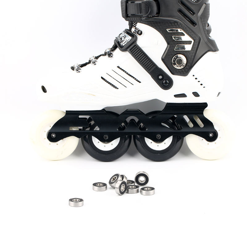 Nylon cage Customize ABEC3 ABEC7 8*22*7mm chrome steel skateboard ball bearing 608