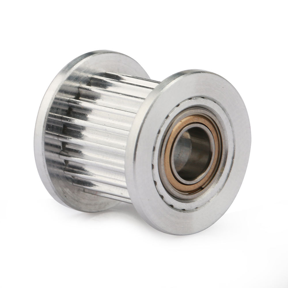 GT2 20 teeth timing belt pulley with two bearing 10mm width 3 4 5 6 mm bore size