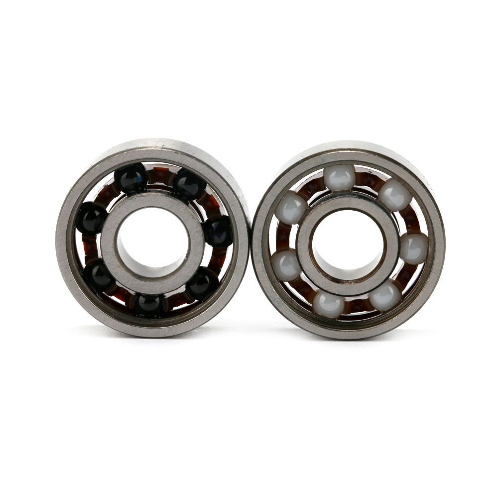 Full ceramic hybrid ceramic bearings ZrO2 Si3N4 balls skateboard bearings 608