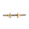 10mm diameter left and right thread Tr10*2 trapezoidal lead screw 400mm long with brass nuts