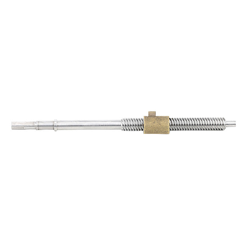 Customized 10mm diameter stainless steel lead screw 174mm with brass nut Tr10*2