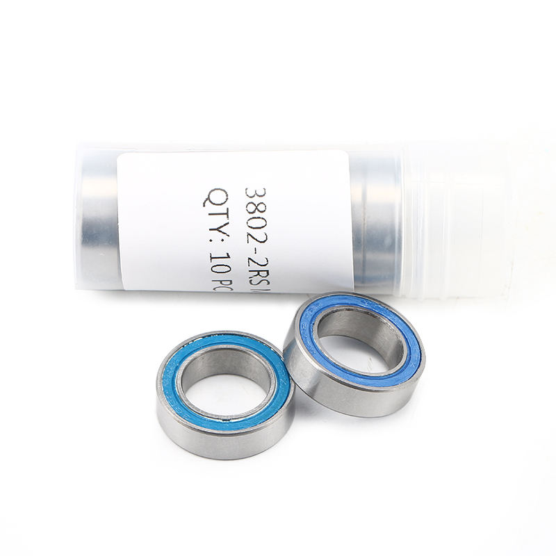 Double row high grade MAX full balls angular contact ball bearing 15*24*7mm 3802-2rs 3802