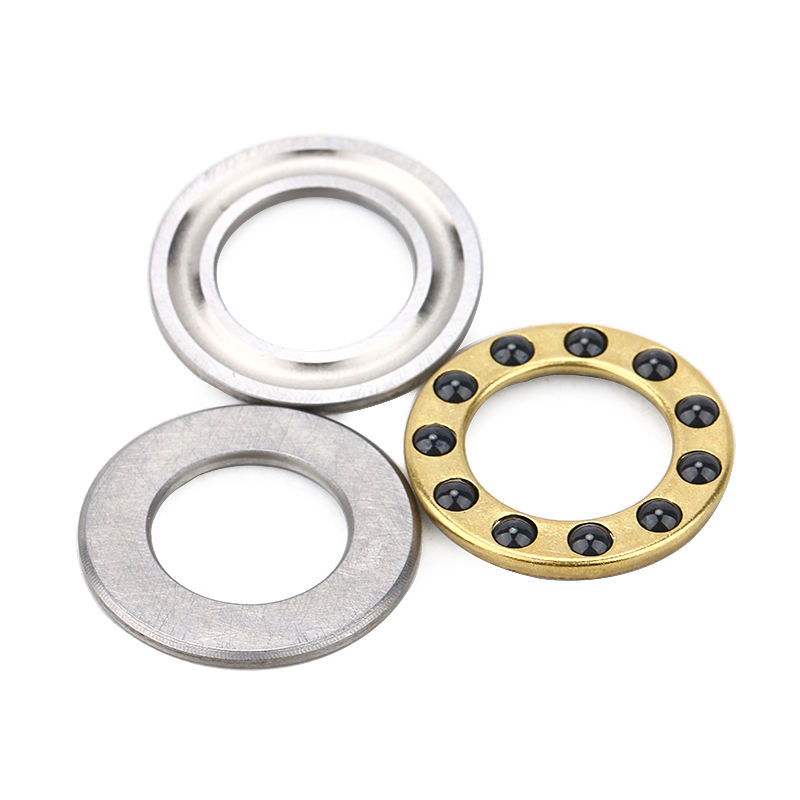 Hybrid Miniature Planar Thrust Ball Bearing Si3N4 Ceramic Balls Brass Cage F12-21M