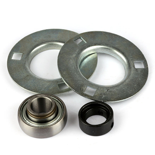 30mm Stamped round 3 Bolts Flanged Mounted Bearings SAPF206