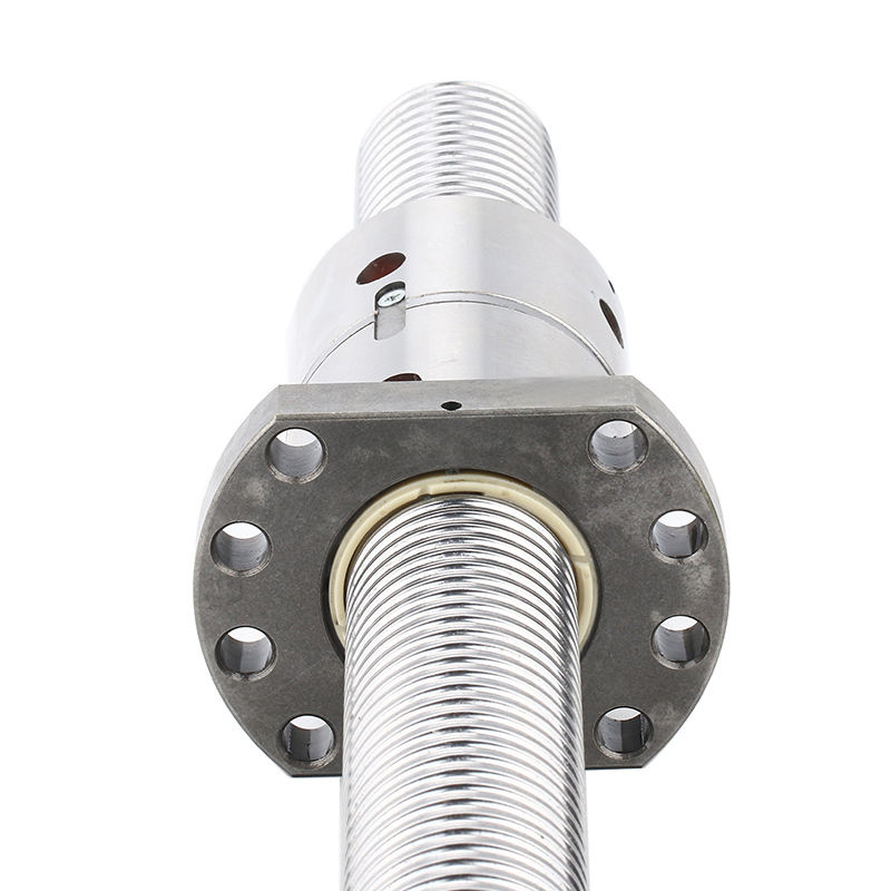 40mm diameter cold rolled ball screw C7 SFU4005 double nut DFU4005