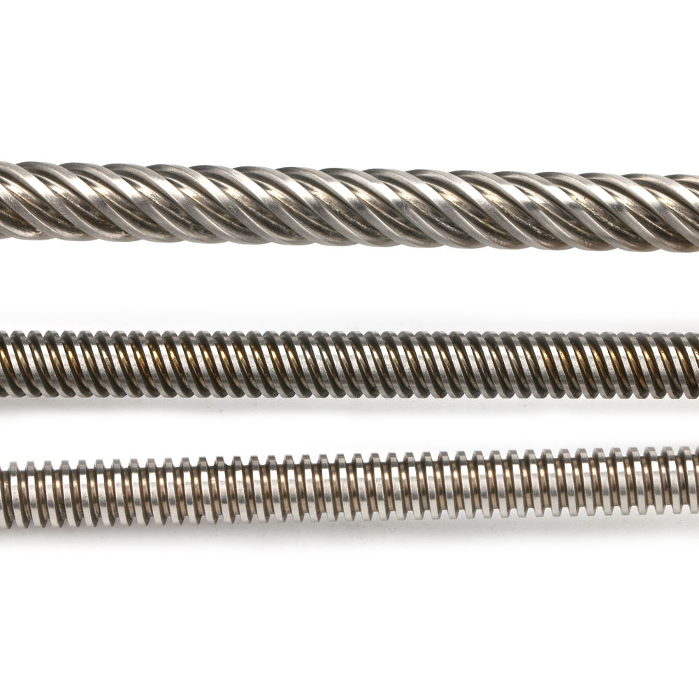 Tr 10mm 12mm 14mm 16mm 18mm 20mm 22mm 24mm 25mm 28mm 30mm 32mm CNC router 3D printer 304 stainless steel Trapezoidal lead screw