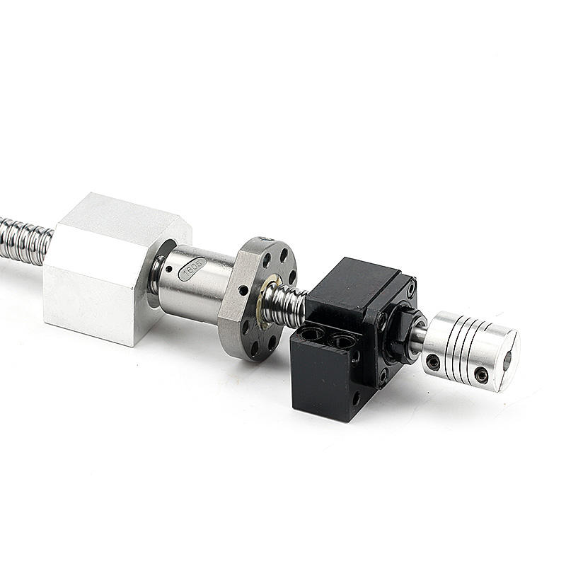 Ball Screw Ballscrews Nut Housing Aluminum Alloy Steel Rolled Thread DSG 12 16 20 25 32 40 H 1.5 Years Silver/black YWS OEM