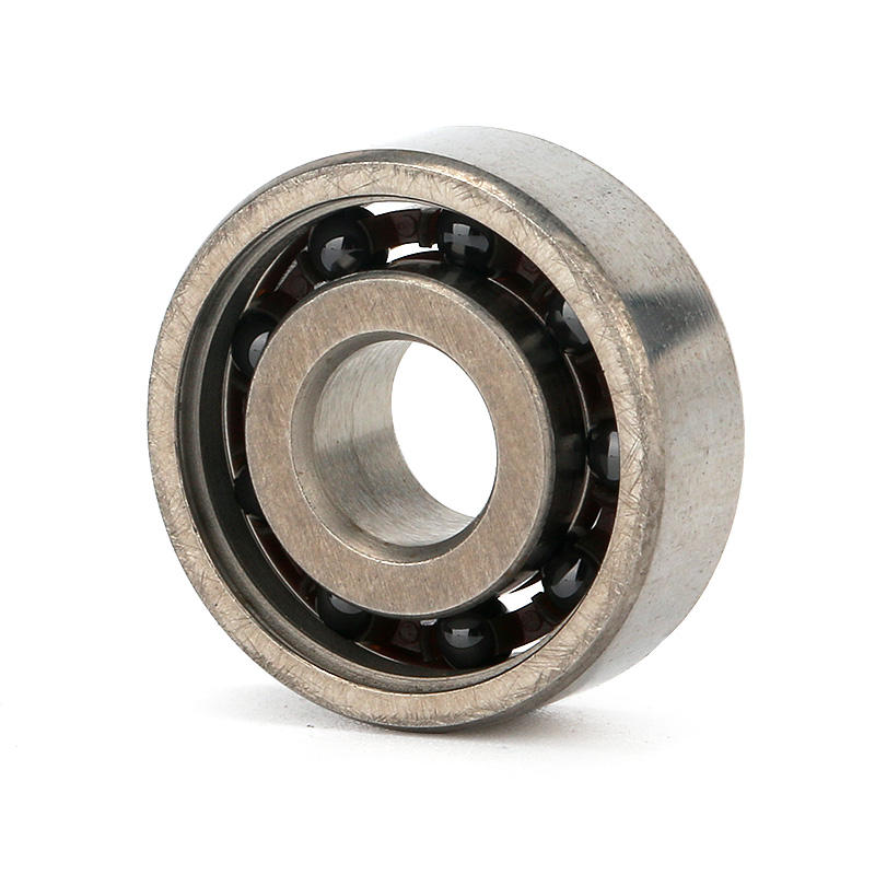 6 and 9 balls nylon cage chrome steel rings Si3N4 balls hybrid ceramic ball bearing 606