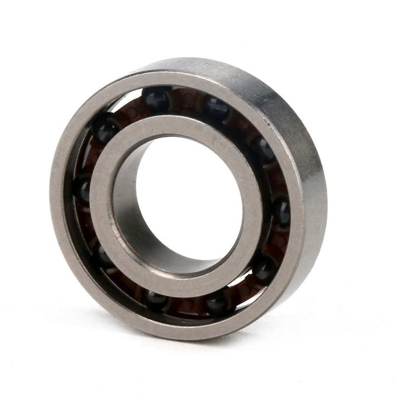 8*14*4mm open type nylon cage Si3N4 balls hybrid ceramic ball bearing MR148