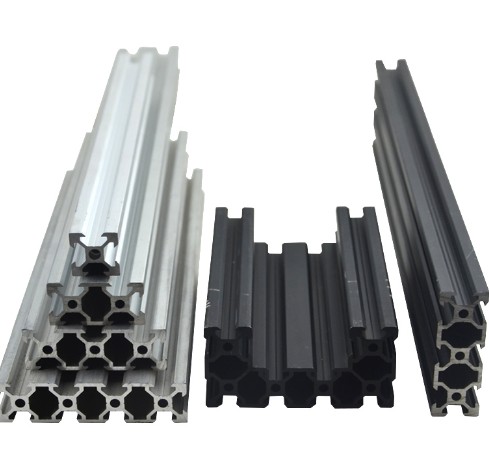 Supply black 2080 v slot aluminum extrusion profile 