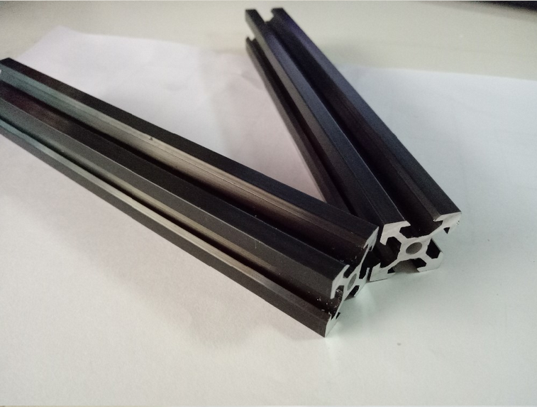 2020 V Slot Black Anodized Aluminum Extruded Linear Rail