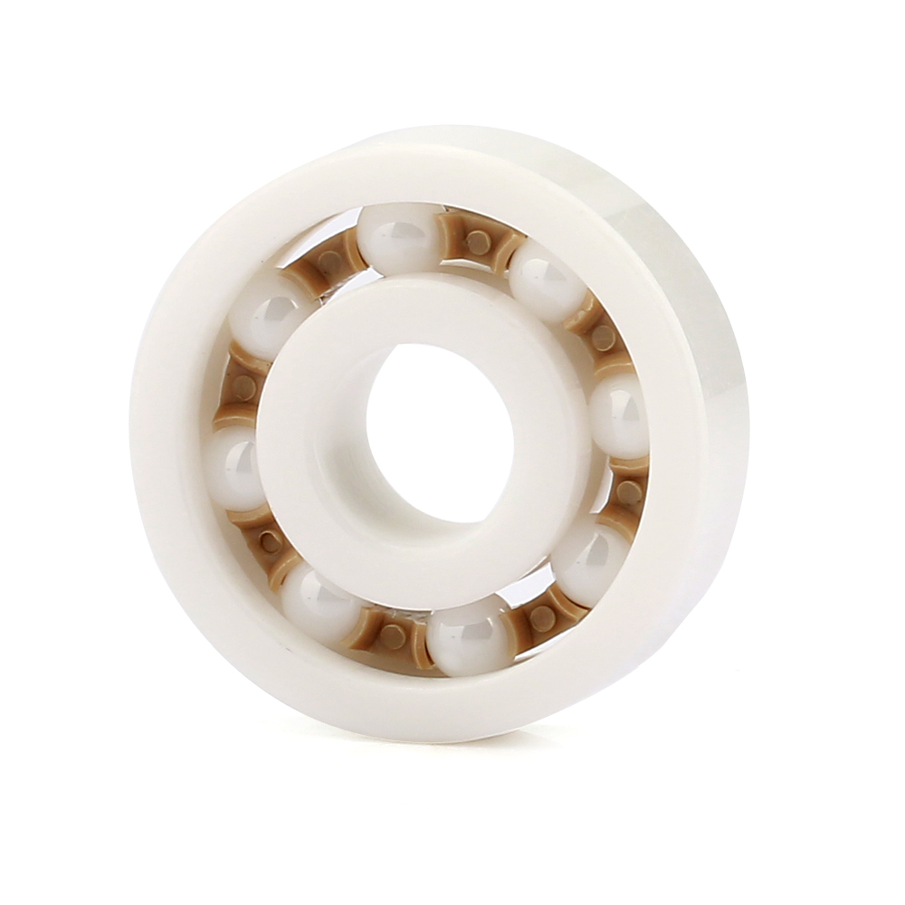 Rubber sealed 6200 Si3N4 ZrO2 ceramic ball bearing for bicycle