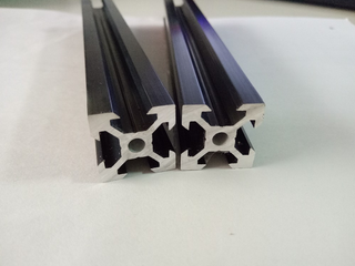 2020 V Slot Black Anodized Aluminum Extruded Linear Rail