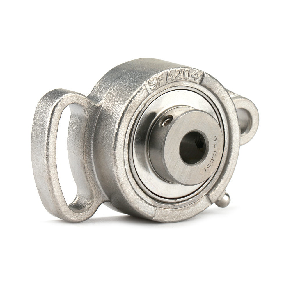 SUCFA201 Stainless Steel Cast Housing Bracket Mounted Ball Bearing 12mm Bore Size 