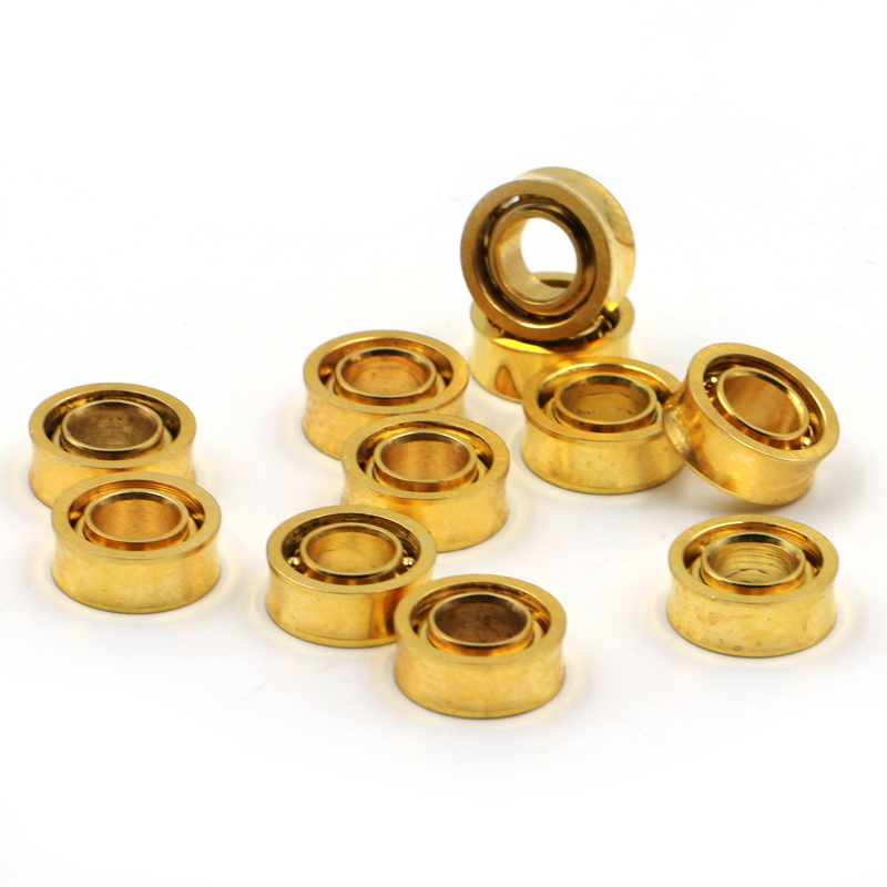 R188 6.35*12.7*4.762 YOYO gold colour U-groove ball bearing 