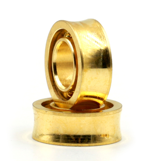 R188 6.35*12.7*4.762 YOYO gold colour U-groove ball bearing 