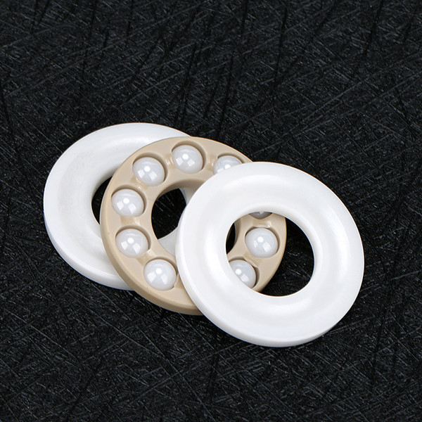 PEEK Cage Full Ceramic ZrO2 Thrust Ball Bearing 51101