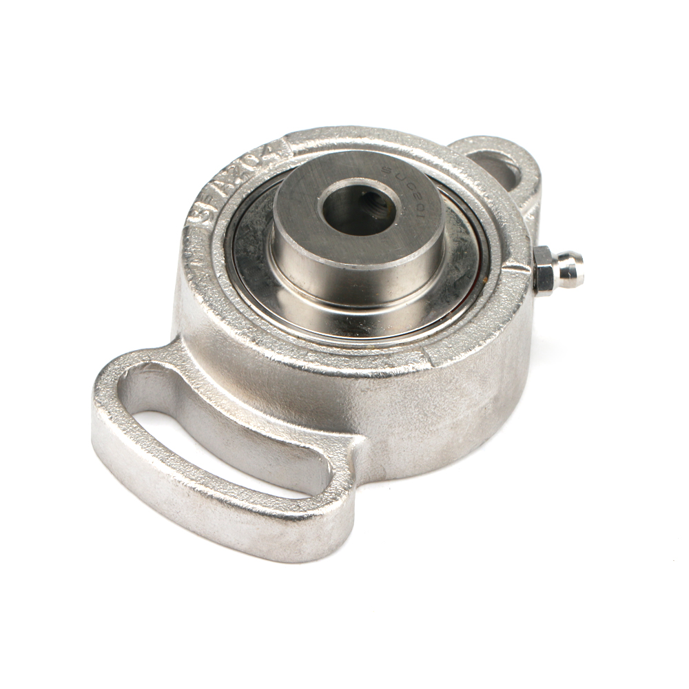 SUCFA201 Stainless Steel Cast Housing Bracket Mounted Ball Bearing 12mm Bore Size 
