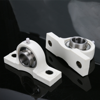 thermoplastic insert ball bearing SUCP206 stainless flange bearing unit